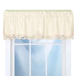 Collections Etc Elegance Scroll Embroidered Cut-Out Window Valance With Rod Pocket Top For Easy Hanging, 58" W X 13" L 14 Collections Etc Elegance Scroll Embroidered Cut-Out Window Valance With Rod Pocket Top For Easy Hanging, 58" W X 13" L -Home Decor Store GUEST 436a1cd1 5619 4f7e 9e25 20c00db72b9b