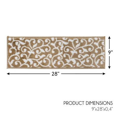 Sussexhome Leaves Collection Non-Slip Carpet Stair Treads, 9" X 28" 8 Sussexhome Leaves Collection Non-Slip Carpet Stair Treads, 9" X 28" - Image 6