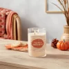 21.5oz 2-Wick Lidded Glass Jar Pumpkin Shortbread Candle Orange - Opalhouse™