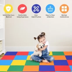 Costway 58'' Toddler Foam Play Mat Baby Folding Activity Floor Mat Home School Daycare -Home Decor Store GUEST 45e1cad2 a183 4e50 98ac 9610f7b75c87