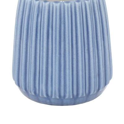 Coastal Ceramic Table Lamp Blue - Olivia & May 6 Coastal Ceramic Table Lamp Blue - Olivia & May - Image 4
