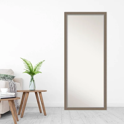 27" X 63" Eva Framed Full Length Floor/Leaner Mirror Brown - Amanti Art 7 27" X 63" Eva Framed Full Length Floor/Leaner Mirror Brown - Amanti Art - Image 5