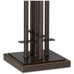 Franklin Iron Works Wrought Tiffany Style Table Lamp 26 1/4" High Bronze Art Deco Stained Glass For Bedroom Living Room Bedside Nightstand Office Kids -Home Decor Store GUEST 49df7b18 4393 4bfb acd7 9ea0c1bfbcd0