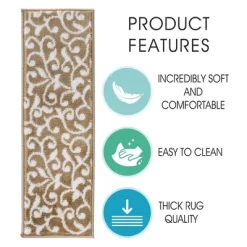 Sussexhome Leaves Collection Non-Slip Carpet Stair Treads, 9" X 28" 12 Sussexhome Leaves Collection Non-Slip Carpet Stair Treads, 9" X 28" -Home Decor Store GUEST 4a525404 33d1 4124 8659 542947d19bb0