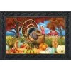 Turkey And Pumpkins Fall Doormat Thanksgiving Farm Autumn 30" X 18" Briarwood Lane -Home Decor Store GUEST 4b640d9d 87f6 4c35 b623 71ea013eec60