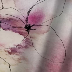 Americanflat Whisper Petals II By Hope Bainbridge Blackout Rod Pocket Single Curtain Panel 50x84