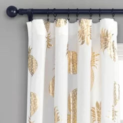 Pineapple Toss Window Curtain Panels - Lush Décor