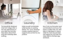 J&V TEXTILES 20" X 55" Oversized Cushioned Anti-Fatigue Kitchen Runner Mat (Black Geo) -Home Decor Store GUEST 4bdcb327 b5b1 4734 adbf bb601544a31b 1