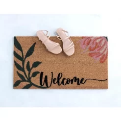 Shiraleah "Welcome" Floral Print Rectangle Doormat 8 Shiraleah "Welcome" Floral Print Rectangle Doormat -Home Decor Store GUEST 4cf98b2a b03a 4ce0 8fdb 20dd279abf8f
