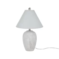 23" Unglazed Ceramic Jar Table Lamp - Nourison -Home Decor Store GUEST 4d2ca7cb a462 49f0 9e38 6148274b8e62