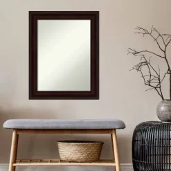23" X 29" Non-Beveled Coffee Bean Brown Wall Mirror - Amanti Art -Home Decor Store GUEST 4d54185c 2908 44ec bc75 2b910f11fdce