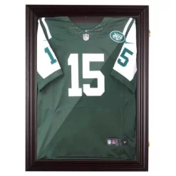 HOMCOM 32” X 24” UV-Resistant Sports Jersey Frame Display Case - Cherry Brown -Home Decor Store GUEST 4da0d14a 020f 4698 96e9 6c5179766e89