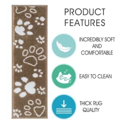 Sussexhome Paw Collection Non-Slip Carpet Stair Treads For Wooden Steps, 9" X 28" , Pack Of 4/7/10/13/15 13 Sussexhome Paw Collection Non-Slip Carpet Stair Treads For Wooden Steps, 9" X 28" , Pack Of 4/7/10/13/15 -Home Decor Store GUEST 4f070228 3e24 4c05 a665 68b37edb5b5e