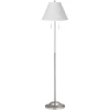 360 Lighting Abba Modern Floor Lamp Standing 66" Tall Brushed Steel Silver White Linen Empire Shade For Living Room Bedroom Office House Home Decor -Home Decor Store GUEST 50973c68 e97c 496a a79e 5aa44f722fe3