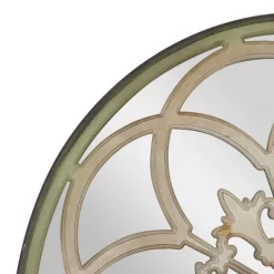 Wood Floral Medallion Wall Mirror White - Olivia & May -Home Decor Store GUEST 51aa299f 02e3 4c7e 8c27 ad086e073fc2