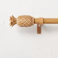 Pineapple Faux Wood Curtain Rod Natural Wood - Opalhouse™ Designed With Jungalow™ 10 Pineapple Faux Wood Curtain Rod Natural Wood - Opalhouse™ Designed With Jungalow™ -Home Decor Store GUEST 52c2a3be 65bd 4c15 b69d 351e6eeaf6e0
