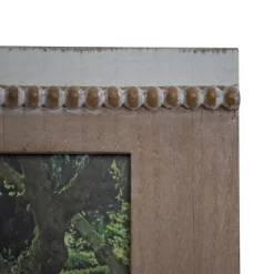 White Wood Bead 5x7 Inch Wood Decorative Picture Frame - Foreside Home & Garden