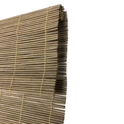 48" X 72" Outdoor Imperial Matchstick Rayon From Bamboo Cord-Free Natural Rollup Blinds Driftwood - Radiance