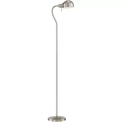 360 Lighting Modern Task Floor Lamp With USB Charging Port 61" Tall Satin Nickel Adjustable Gooseneck Arm For Living Room Reading -Home Decor Store GUEST 5886268a dc0f 4fe8 86f0 29577a877679