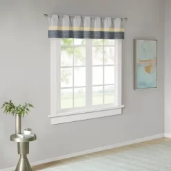18"x50" Salem Polyoni Pintuck Window Valance - Madison Park -Home Decor Store GUEST 58864930 7f45 4e1a 98ac 69ff1786cf56