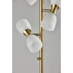 Nina Floor Lamp Antique Brass (Includes LED Light Bulb) - Adesso -Home Decor Store GUEST 59ee9ad4 d931 4a70 94c8 12ef6f7c6d3c