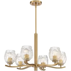 Stiffel Soft Gold Chandelier Lighting 29 1/4" Wide Modern Textured Clear Glass 6-Light Fixture For Dining Room House Kitchen Home 13 Stiffel Soft Gold Chandelier Lighting 29 1/4" Wide Modern Textured Clear Glass 6-Light Fixture For Dining Room House Kitchen Home -Home Decor Store GUEST 59fa88a7 31be 4a87 a1e7 ef959c524f65