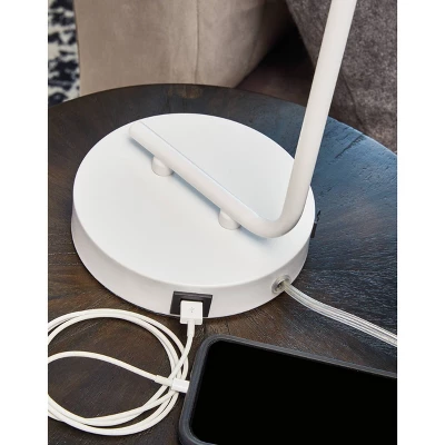 Covybend Metal Desk Lamp White - Signature Design By Ashley 4 Covybend Metal Desk Lamp White - Signature Design By Ashley - Image 2