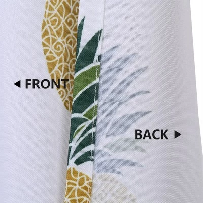 Trinity Pineapple Tier Curtains 24 Inches Length For Kitchen Bathroom Window 6 Trinity Pineapple Tier Curtains 24 Inches Length For Kitchen Bathroom Window - Image 4