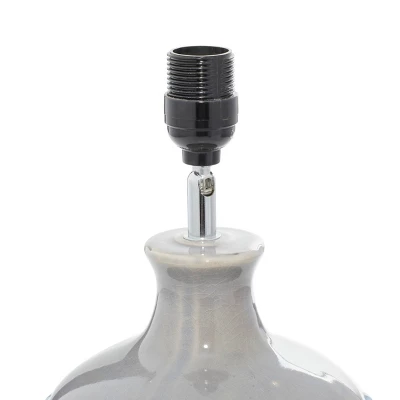 Coastal Ceramic Table Lamp Blue - Olivia & May 4 Coastal Ceramic Table Lamp Blue - Olivia & May - Image 2