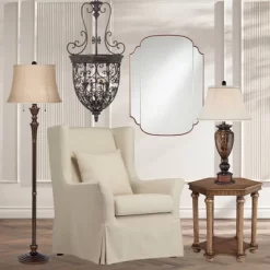 Franklin Iron Works French Scroll Rubbed Bronze Chandelier 27 1/2" Wide Rustic 12-Light Fixture For Dining Room House Kitchen Island Entryway Bedroom -Home Decor Store GUEST 5e19a58c 8d5e 43b2 bcb3 9341791e8c60