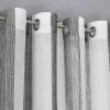Trinity Semi Sheer Curtains Room Decorative Vertical Stripe Voile Grommet Faux Linen Textured Window Drapes, 2 Panels -Home Decor Store GUEST 5ff5f9e4 2625 47ef b1bb 885c83a9a139