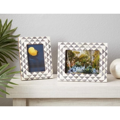 Saro Lifestyle Sleek Geometric Photo Frame 4 Saro Lifestyle Sleek Geometric Photo Frame - Image 2