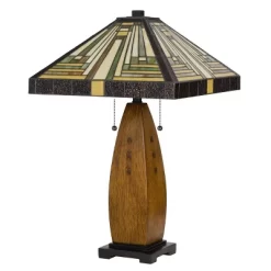 27" Resin Contemporary Mission Table Lamp With Tiffany Glass Shade - Cal Lighting 8 27" Resin Contemporary Mission Table Lamp With Tiffany Glass Shade - Cal Lighting -Home Decor Store GUEST 62f7c724 6008 41da b977 771b6940eb43