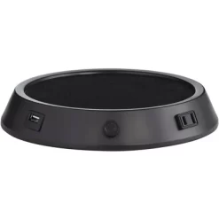 360 Lighting Helene Country Cottage Table Lamp 26" High Cream White Ceramic With Dimmable USB Workstation Base Tan Drum Linen For Living Room Desk -Home Decor Store GUEST 63508df5 98b9 4e16 94b6 a68538da70f5