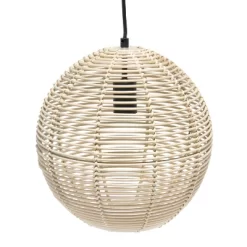 Ball Shaped Rattan Pendant Light Beige - Lalia Home -Home Decor Store GUEST 64ad2f53 4e25 4f61 a613 7875b82d3f4a