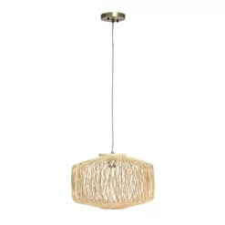 Circular Rattan Pendant Light Beige - Lalia Home -Home Decor Store GUEST 65745aa4 96c6 48fd adc2 4432abb552aa