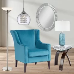 Possini Euro Design Metro Modern Torchiere Floor Lamp 71" Tall Brushed Nickel Frosted White Acrylic Shade For Living Room Reading Bedroom Office House -Home Decor Store GUEST 66dd4815 dc0f 482b 8f2e 39457e73fd40