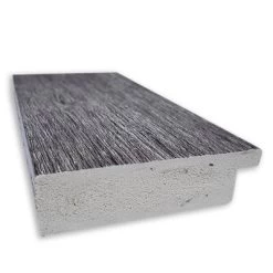 29" X 65" Bark Rustic Framed Full Length Floor/Leaner Mirror Gray - Amanti Art