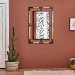 15.5" X 27.5" Metal/Wooden Decorative Wall Mirror Black- Head West 11 15.5" X 27.5" Metal/Wooden Decorative Wall Mirror Black- Head West -Home Decor Store GUEST 6b915757 6f25 4ff3 b599 db7c387c1b80