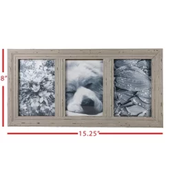 Distressed 4X6 Three Photo Frame Gray Wood, MDF & Glass - Foreside Home & Garden 13 Distressed 4X6 Three Photo Frame Gray Wood, MDF & Glass - Foreside Home & Garden -Home Decor Store GUEST 6cbc0478 df11 45ed 9ffd eb9cf0fea784