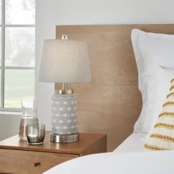 21" Grey/White Patterned Concrete Table Lamp - Nourison 11 21" Grey/White Patterned Concrete Table Lamp - Nourison -Home Decor Store GUEST 6d26673c f832 4bef 8599 e526978c0a97