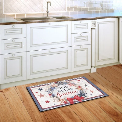 American Wreath Rustic Doormat Patriotic Indoor Outdoor 30" X 18" Briarwood Lane 5 American Wreath Rustic Doormat Patriotic Indoor Outdoor 30" X 18" Briarwood Lane - Image 3