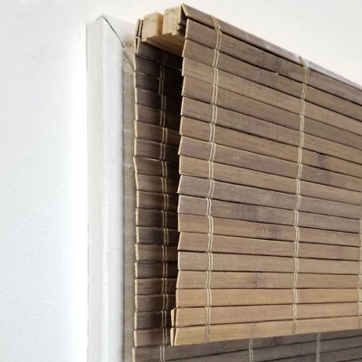 Radiance Brooklyn 34-in Cordless Driftwood Bamboo Roman Shade 6 Radiance Brooklyn 34-in Cordless Driftwood Bamboo Roman Shade - Image 4