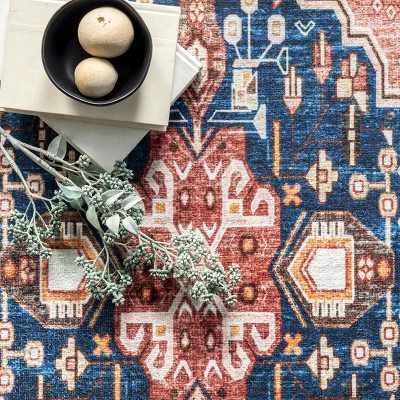 NuLOOM Nevaeh Machine Washable Bohemian Medallion Area Rug 7 NuLOOM Nevaeh Machine Washable Bohemian Medallion Area Rug - Image 5