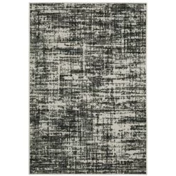 Trinity Distressed Abstract Patio Area Rug Black/Beige - Captiv8e Designs -Home Decor Store GUEST 7339b53c 69a0 4a7e 8e38 9ac7bfd3c22d