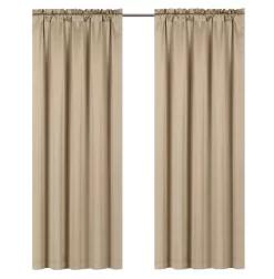Kate Aurora Basic Faux Silk Rod Pocket Shimmery Sheer Single Window Curtain Panel -Home Decor Store GUEST 74c95865 3984 4f64 92af 245cbdf360d1