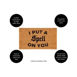 Evergreen 16 X 28 Halloween Greeting Coir Mat, I Put A Spell On You For Indoor And Outdoor Decor -Home Decor Store GUEST 783ffdcc 91d2 452e a0e3 5aa7d6b74e6e