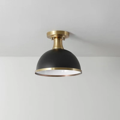 1-Light Beckett Semi-Flush Mount Pendant Brass/Matte Black - Globe Electric 6 1-Light Beckett Semi-Flush Mount Pendant Brass/Matte Black - Globe Electric - Image 4