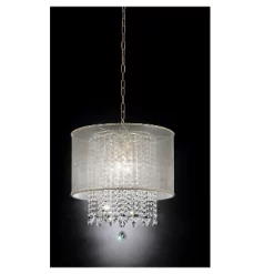 21" Antique Metal Chandelier Ceiling Lamp With Chain Brown - Ore International -Home Decor Store GUEST 7952f600 0989 4f5e 9da1 2e3029f310ab