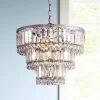 Vienna Full Spectrum Magnificence Satin Nickel Chandelier 14 1/4" Wide Modern Faceted Crystal Glass 7-Light LED Fixture For Dining Room House Kitchen -Home Decor Store GUEST 79ab1a7a 45af 49f3 be36 fa8f78d15789